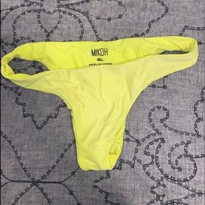 Mikoh Neon Yellow Bikini bottom